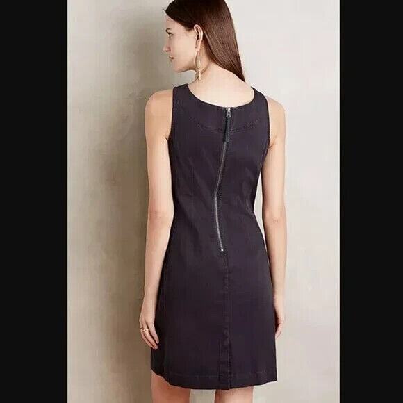 Anthropologie Dress 10 HOLDING HORSES Clara Tie Front Sleeveless Sheath - Picture 3 of 10